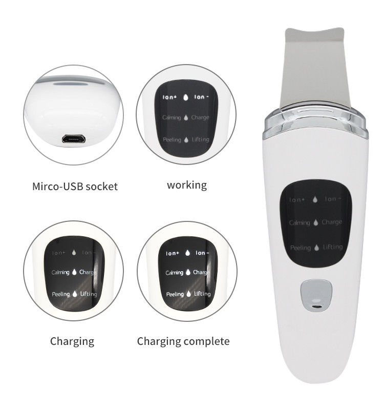 USB Plugs Mini Ultra-sônico portátil de limpeza da pele para limpeza profunda e rejuvenescimento da pele
