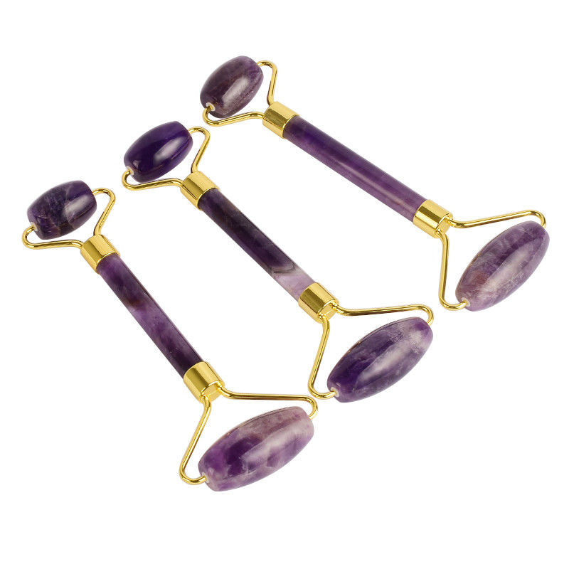 Rolo de Quartzo Gua Sha Jade 100% Natural para Ferramentas de Cuidados da Pele