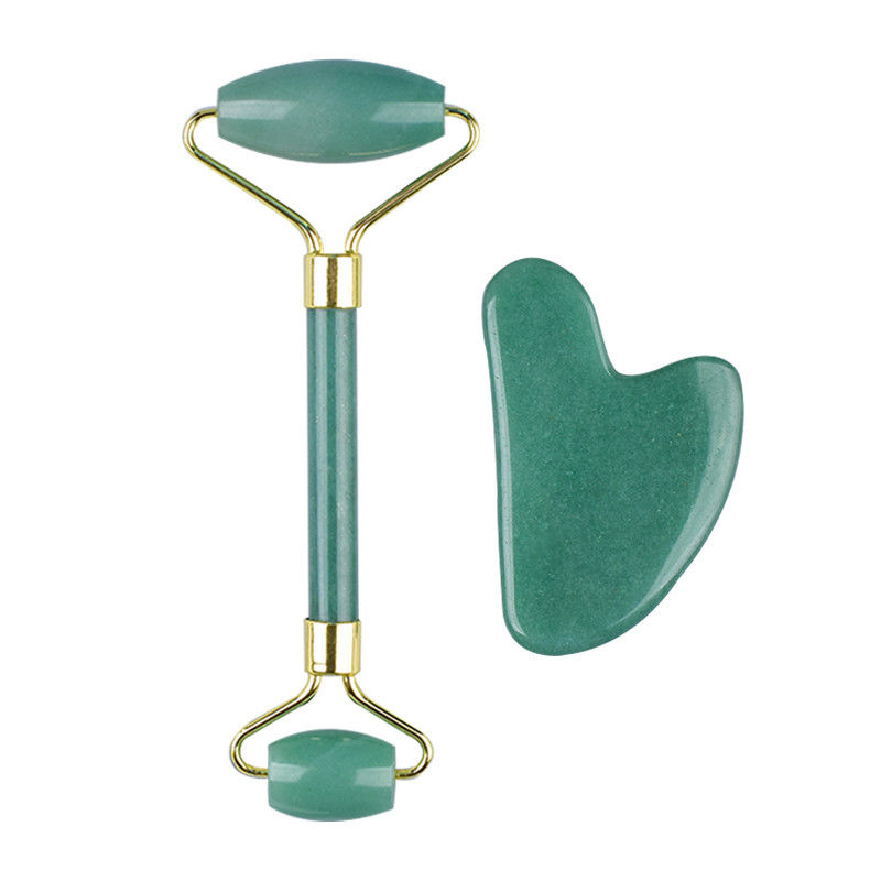 Rolo de Quartzo Gua Sha Jade 100% Natural para Ferramentas de Cuidados da Pele