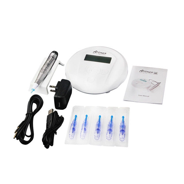 Arma de tatuagem Máquina de tatuagem de maquiagem permanente Eletrônica Derma Pen V6 Artmex MTS PMU Olho Sobrancelha Lábio