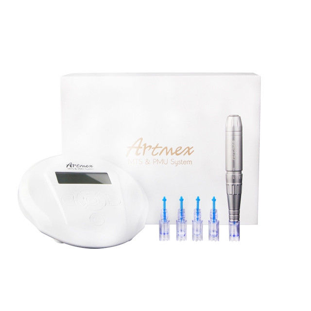 Arma de tatuagem Máquina de tatuagem de maquiagem permanente Eletrônica Derma Pen V6 Artmex MTS PMU Olho Sobrancelha Lábio