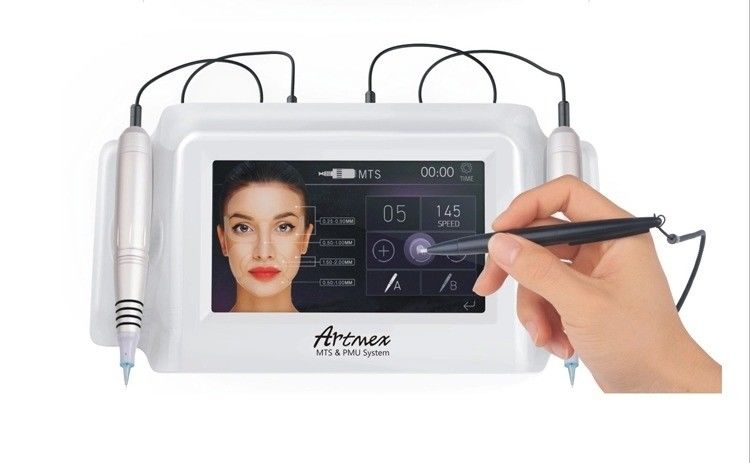 ABS Alumínio Artmex V8 Microneedling Derma Pen PMU e MTS Função Kit máquina de tatuagem