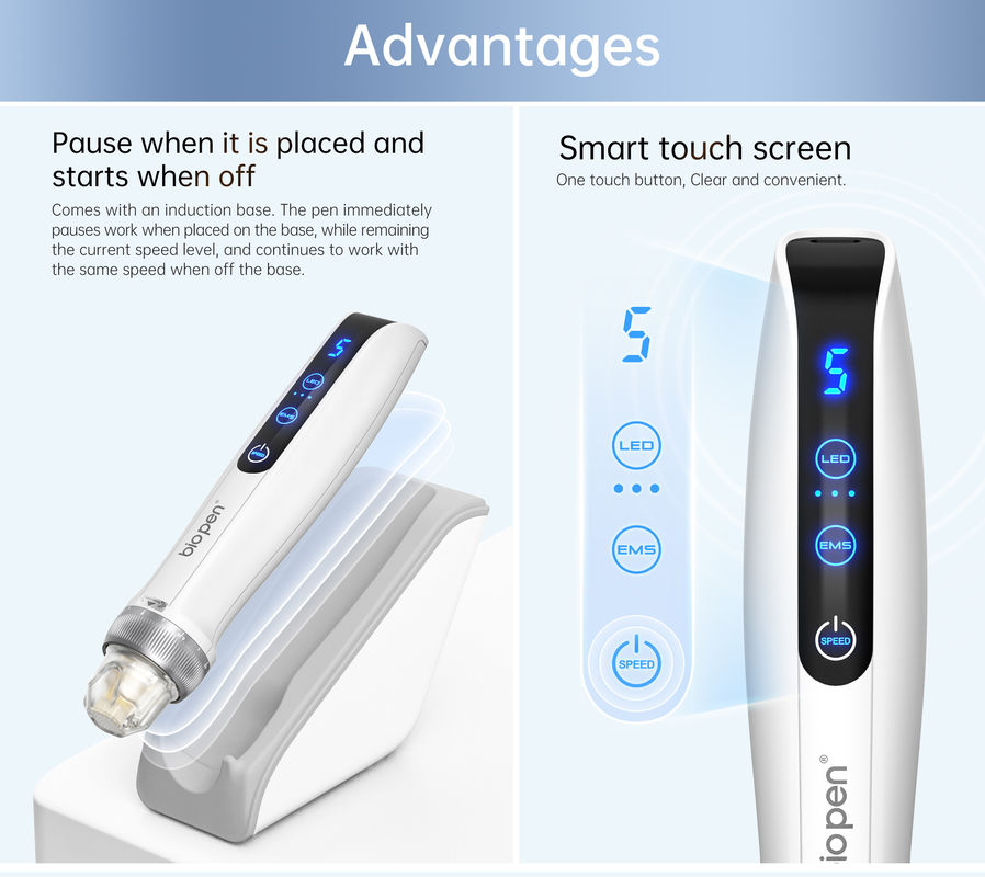 Melhore sua rotina de cuidados com a Bio Pen Q2 EMS Microneedling e terapia com luz LED