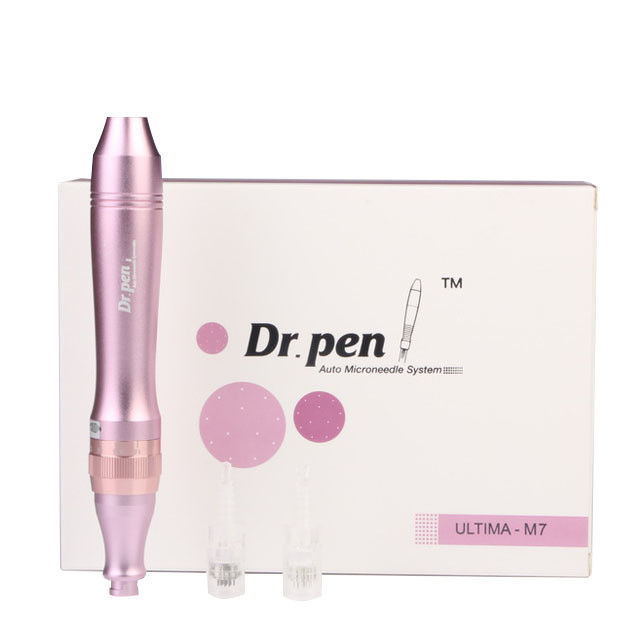 CE M7 Sistema de Microneedle Electro Derma Pen para corpo, rosto, lábios e olhos Rejuvenescimento