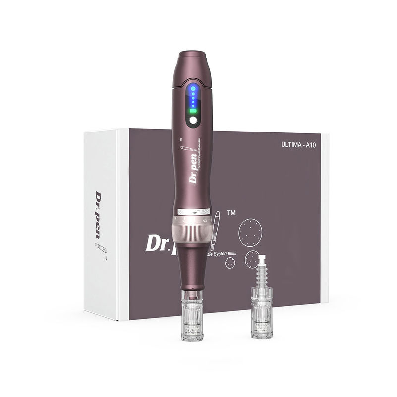 Electric Dermapen 2023 A10 Derma Pen Agulhas para Rejuvenescimento da Pele e 5 Níveis de Velocidade