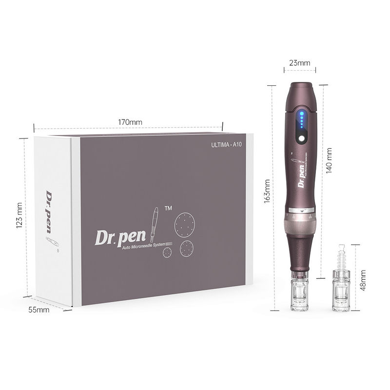 Electric Dermapen 2023 A10 Derma Pen Agulhas para Rejuvenescimento da Pele e 5 Níveis de Velocidade