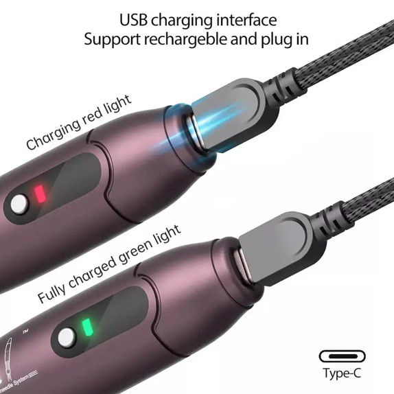 Electric Dermapen 2023 A10 Derma Pen Agulhas para Rejuvenescimento da Pele e 5 Níveis de Velocidade