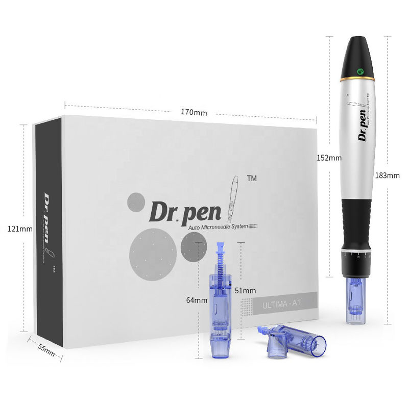 1/3/7/9/12/24/36/42/nano-agulhas Dr. derma pen A1-C dispositivo médico de microneedling CE