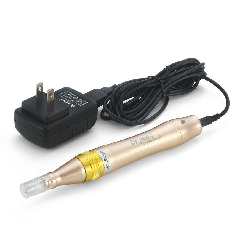 UK Plugs Type Dr Pen M5 Gold Dermapen para Microneedle Therapy e Rejuvenescimento da Pele