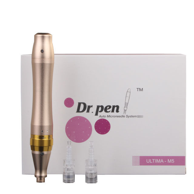 Revitalizar a pele com a Dr Pen M5- W Gold Dermapen e 1/3/7/9/12/24/36/42 Agulhas