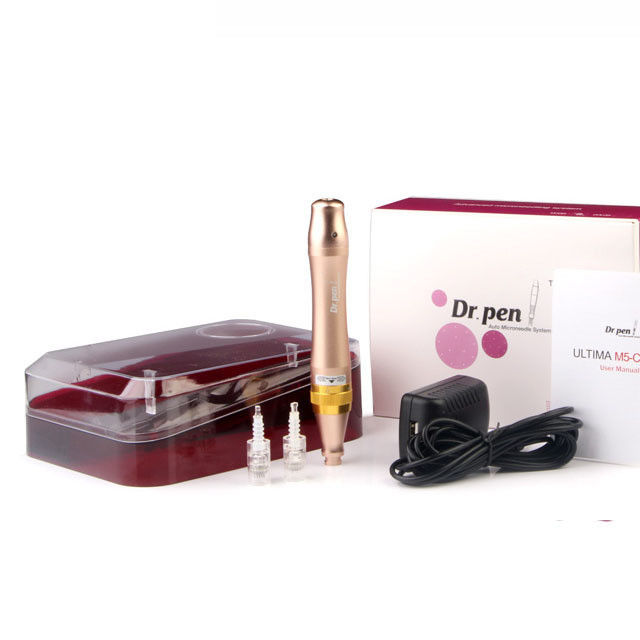 Revitalizar a pele com a Dr Pen M5- W Gold Dermapen e 1/3/7/9/12/24/36/42 Agulhas