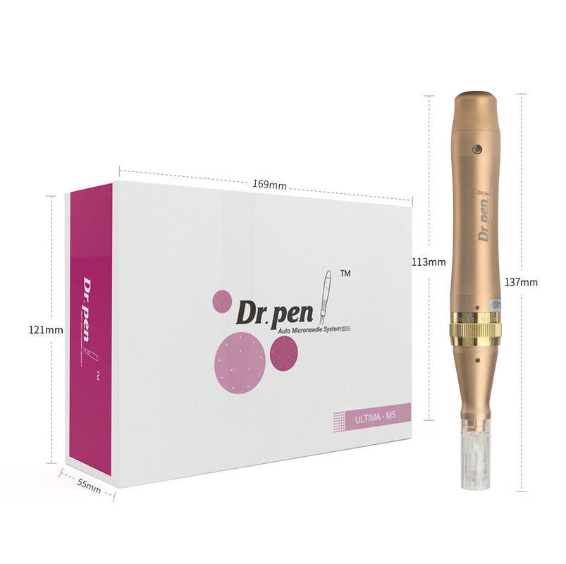 Revitalizar a pele com a Dr Pen M5- W Gold Dermapen e 1/3/7/9/12/24/36/42 Agulhas