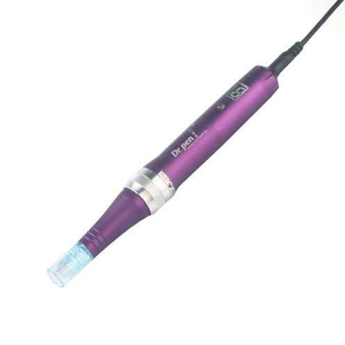 Corpo de liga de alumínio Dr Pen X5 Derma Pen Sistema de Microneedle Automático comprimentos de agulha ajustáveis para plugues do Reino Unido