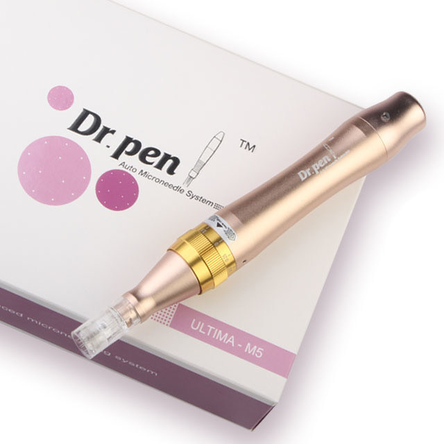 Material de agulha de aço plástico e cirúrgico O segredo do sucesso da M5-C Gold Dermapen