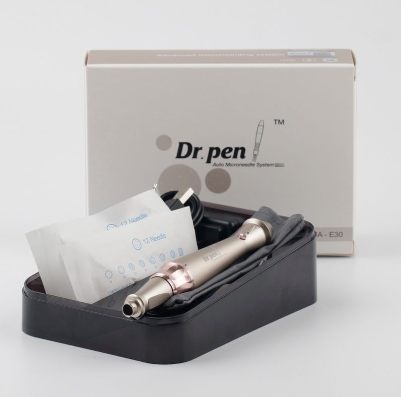 Dr Pen E30 Electro Derma Skin Care Beauty Machine para Anti Aging em Prata Rosa