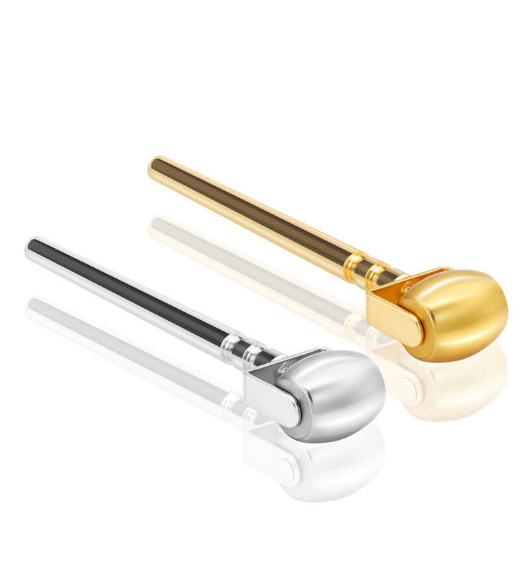 A mais recente casa Metal Gold Silver Derma Roller com 192 Agulha de Titânio para crescimento da barba