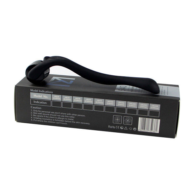 Preto Mate 540 Agulhas de Titânio 0.5mm Barba de Cabelo Derma Agulha Roller Dermaroller 2022