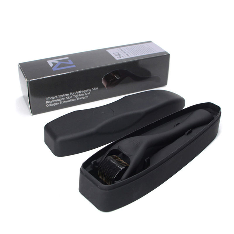 Preto Mate 540 Agulhas de Titânio 0.5mm Barba de Cabelo Derma Agulha Roller Dermaroller 2022