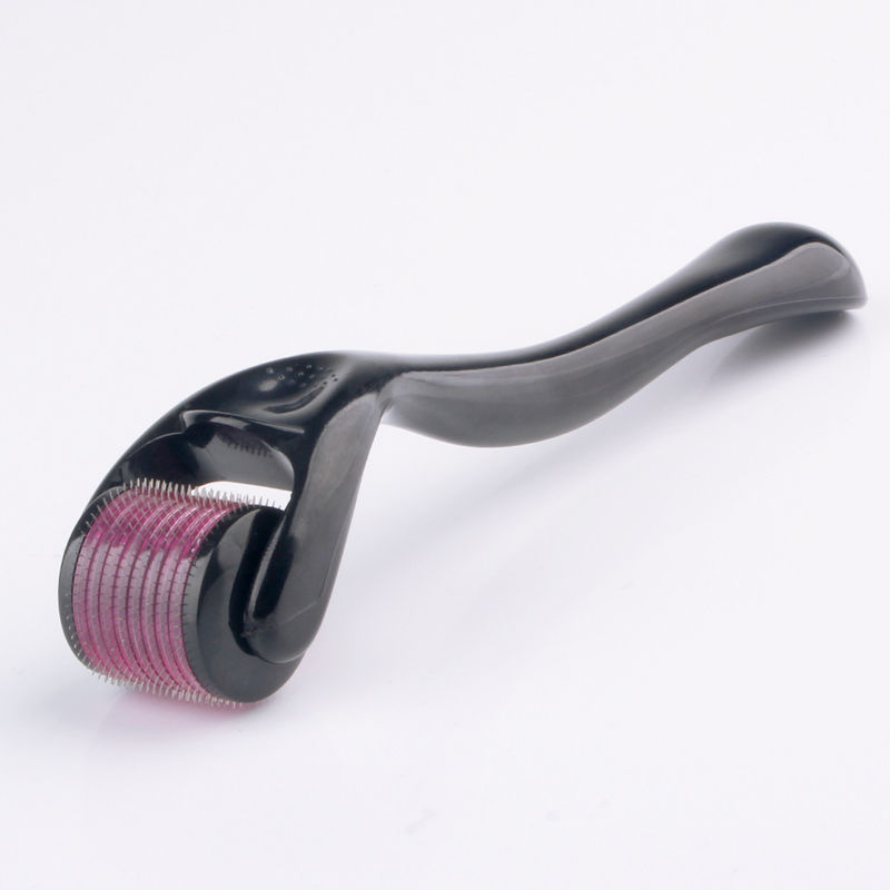 540 pinos ZGTS Micro Pin Derma Roller com pin rolante de aço inoxidável em alça preta