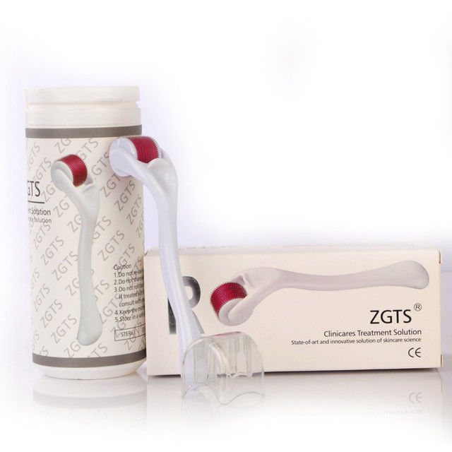 540 pinos ZGTS Micro Pin Derma Roller com pin rolante de aço inoxidável em alça preta