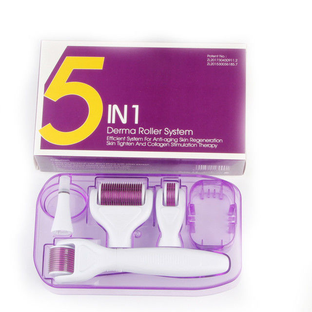 Experimente o poder de 5 em 1 DRS Derma Roller 300/720/1200 Agulhas para pele impecável