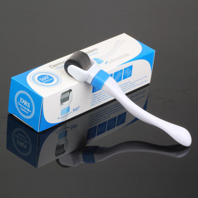 Roller de pele de agulha micro de punção de plástico para tratamento de estrias e remoção de cicatrizes