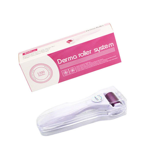 1200 alfinetes Agulha de Titânio Microneedle Derma Roller de pele para a cabeça área alvo e Mais