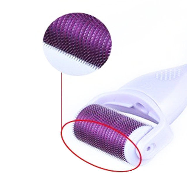 1200 alfinetes Agulha de Titânio Microneedle Derma Roller de pele para a cabeça área alvo e Mais
