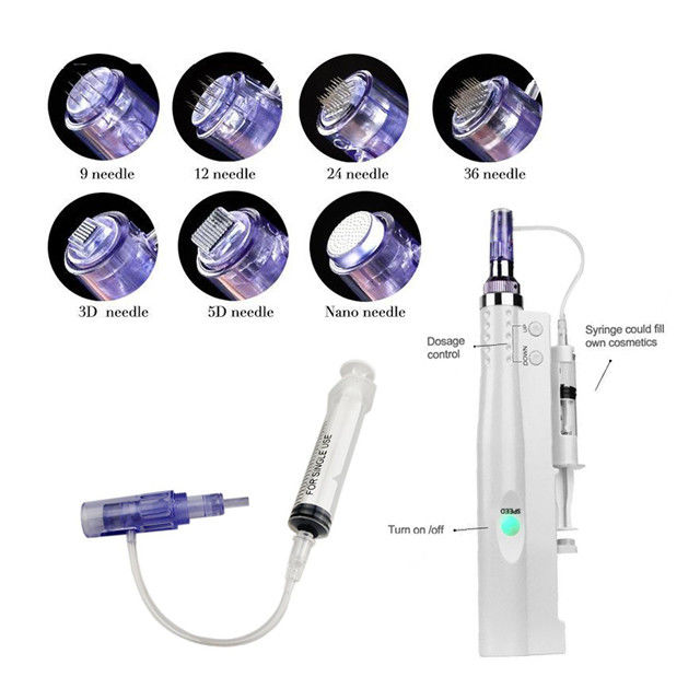 Derma Pen 2 em 1 para salão de beleza e agulha de spa quantidade 9/12/24/36/42/ Nano redondo/3D/5D