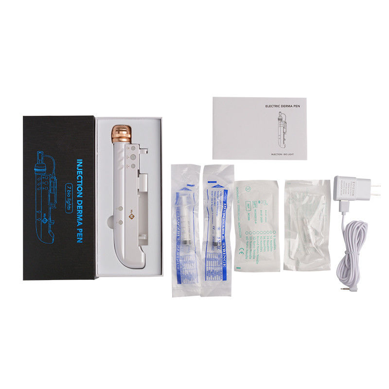 7 luzes Nano Derma Pen 3 em 1 Mini Injector de Mesoterapia com Água para Amplificadores de Mama
